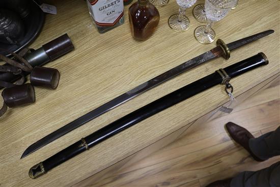 A Showa-To Samurai katana, length 92cm